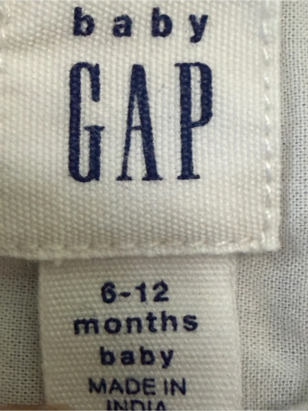Baby Gap Blue and White Striped Eyelet Dress Sz 6-12